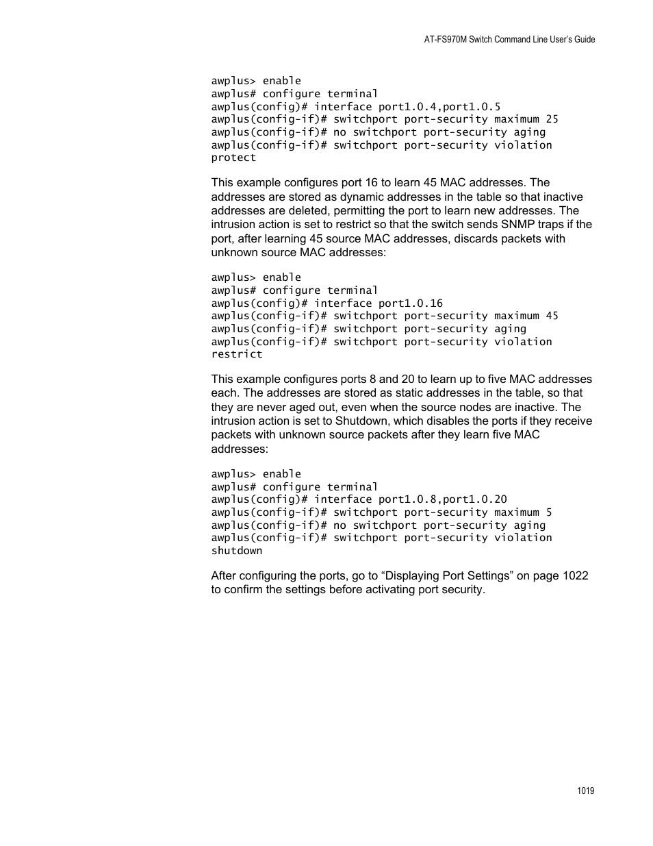 Allied Telesis AT-FS970M Series User Manual | Page 1019 / 1938