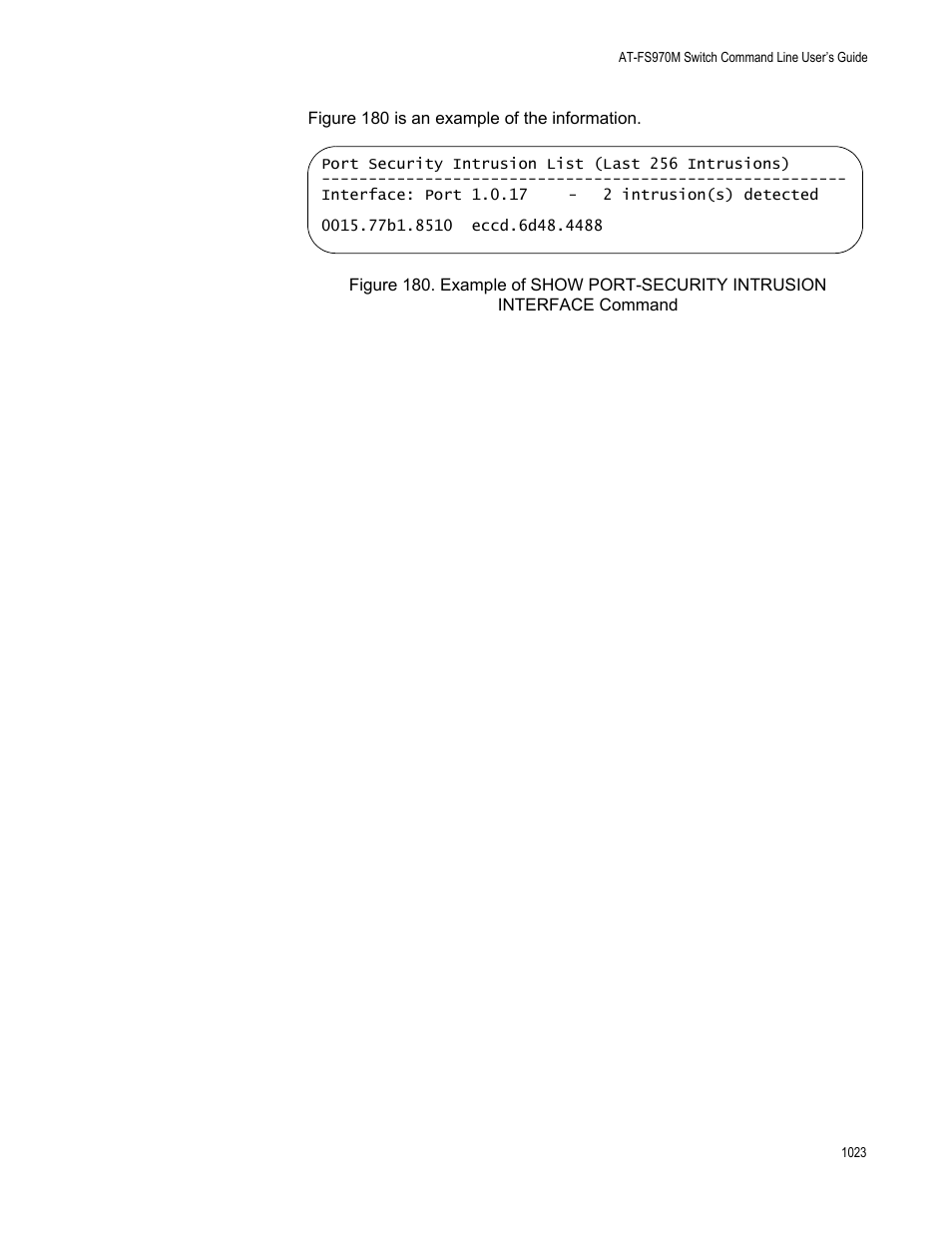 Allied Telesis AT-FS970M Series User Manual | Page 1023 / 1938