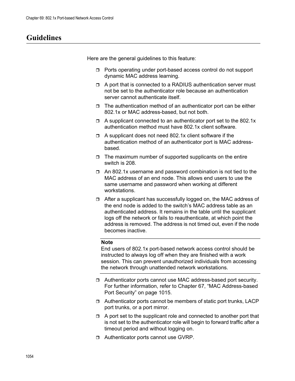 Guidelines 4, Guidelines | Allied Telesis AT-FS970M Series User Manual | Page 1054 / 1938