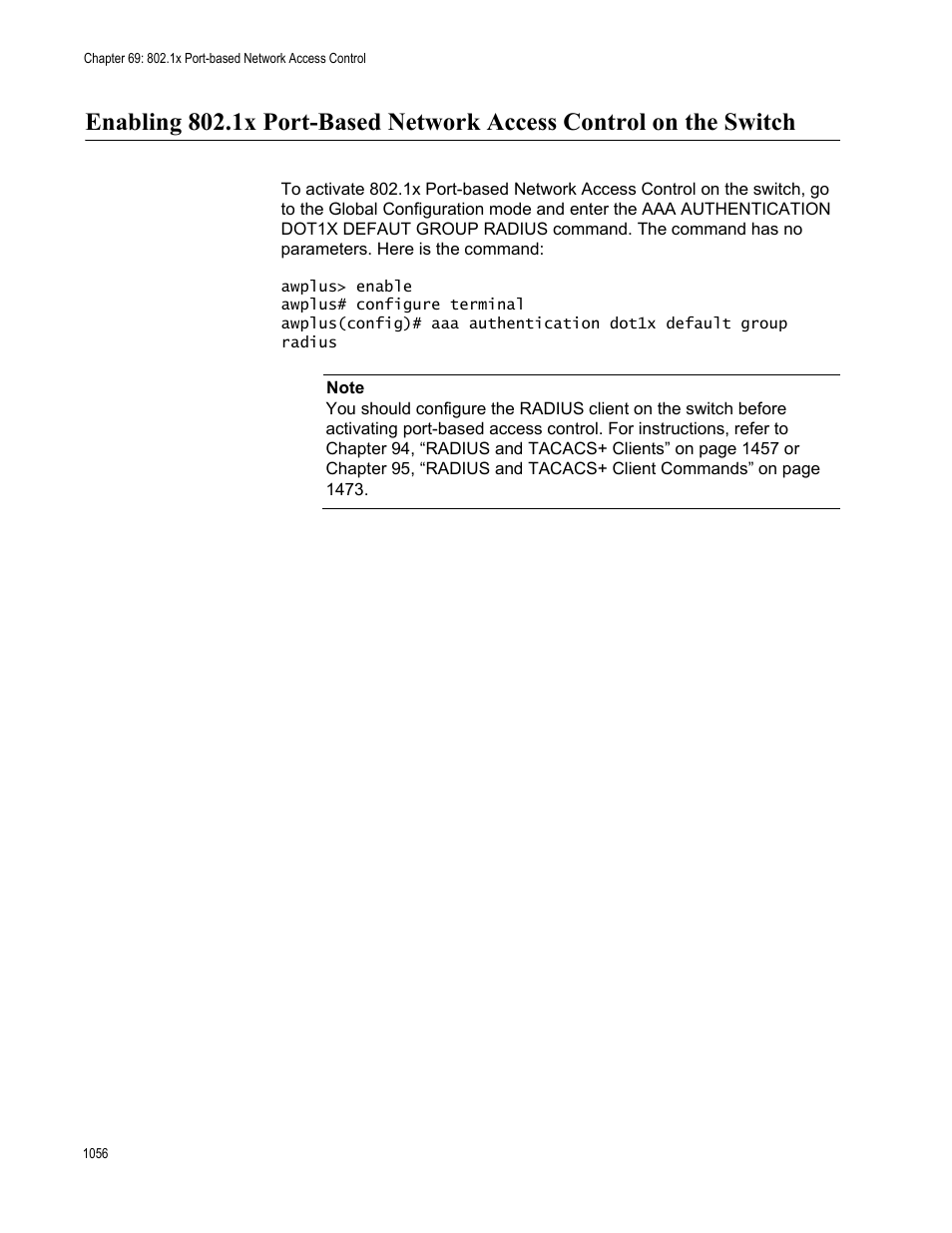 Allied Telesis AT-FS970M Series User Manual | Page 1056 / 1938