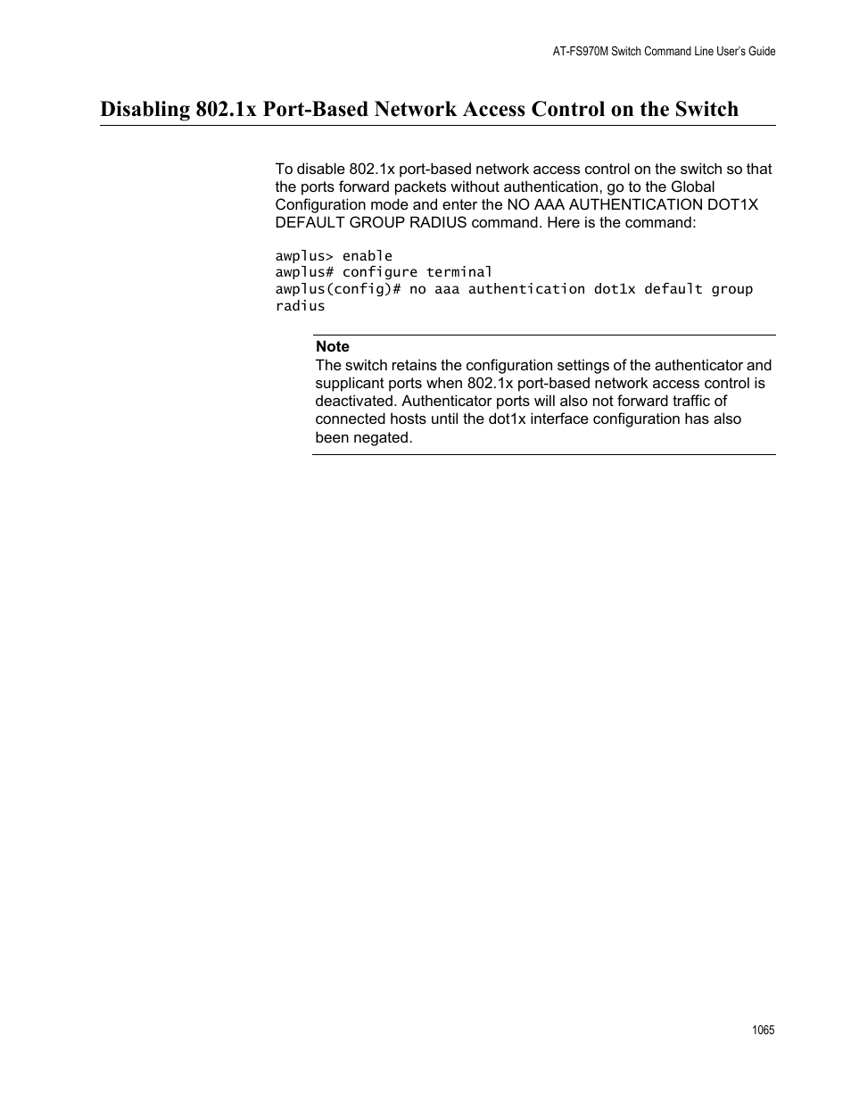 Allied Telesis AT-FS970M Series User Manual | Page 1065 / 1938
