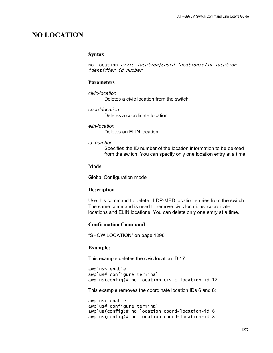 No location 7, No location | Allied Telesis AT-FS970M Series User Manual | Page 1277 / 1938