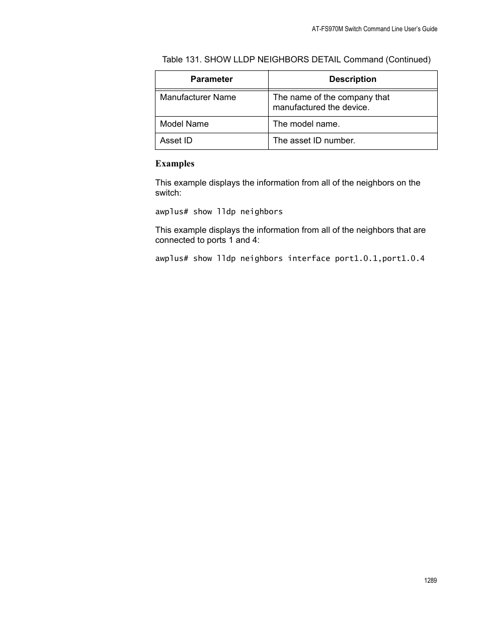 Allied Telesis AT-FS970M Series User Manual | Page 1289 / 1938