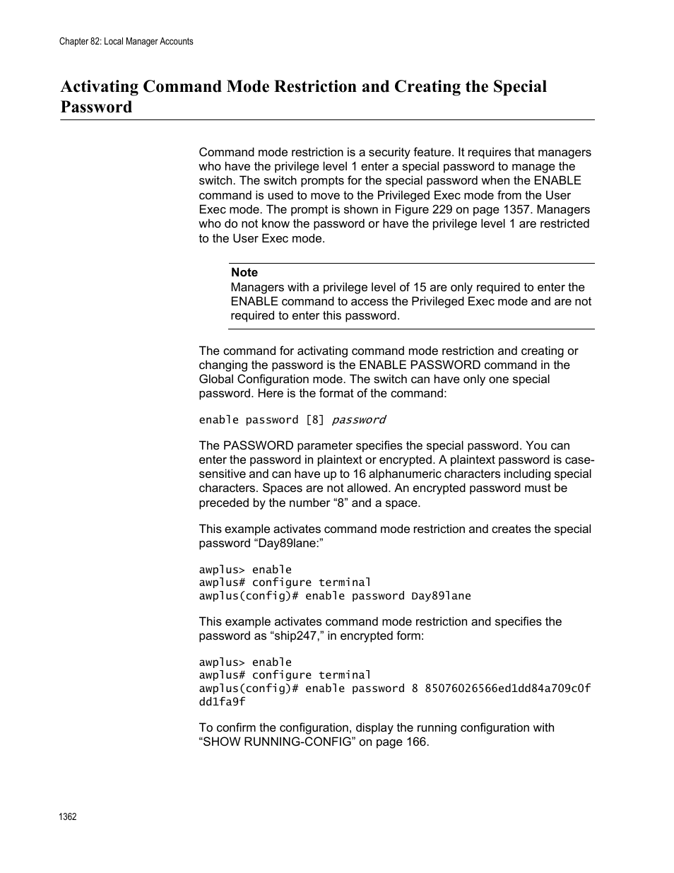 Allied Telesis AT-FS970M Series User Manual | Page 1362 / 1938