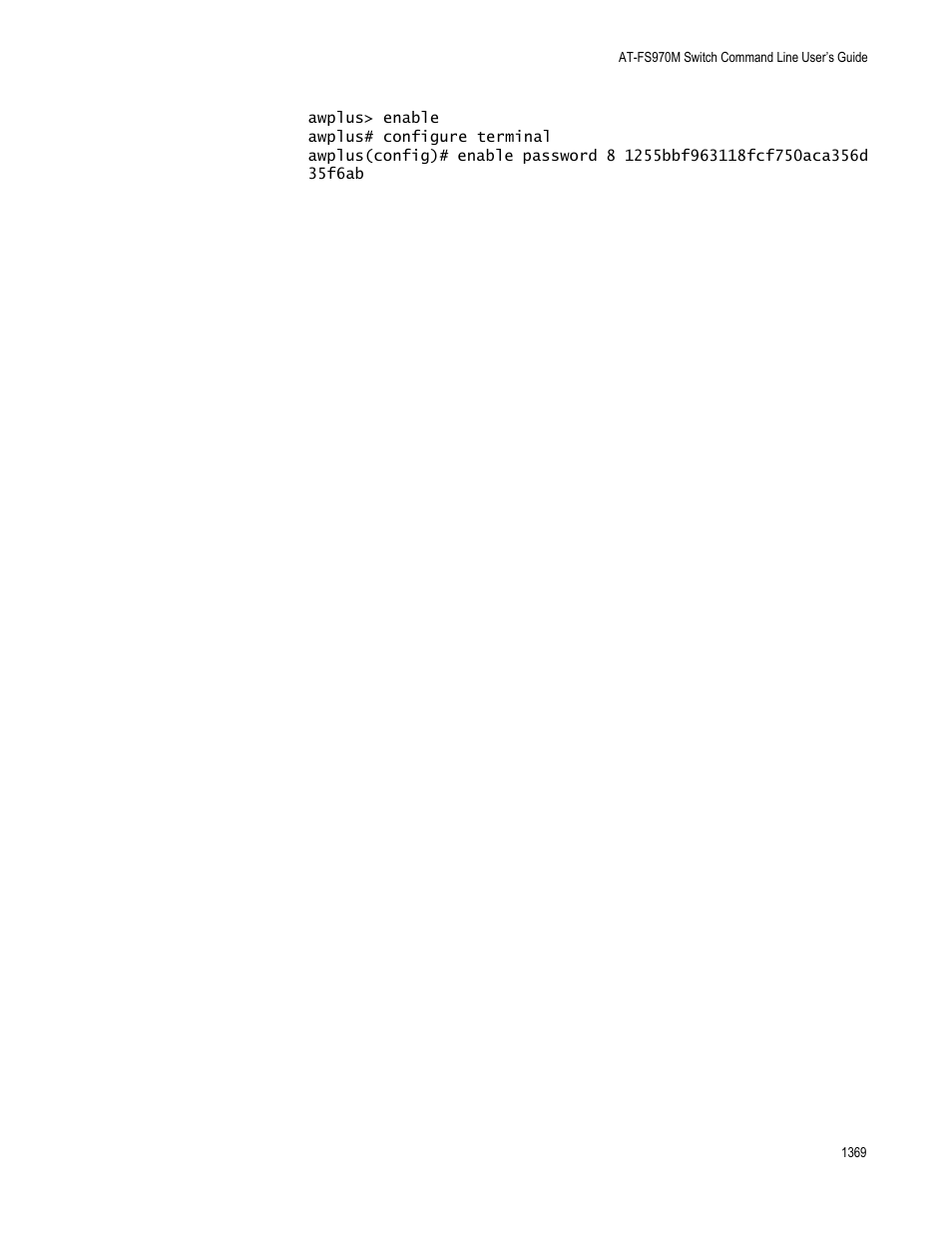 Allied Telesis AT-FS970M Series User Manual | Page 1369 / 1938