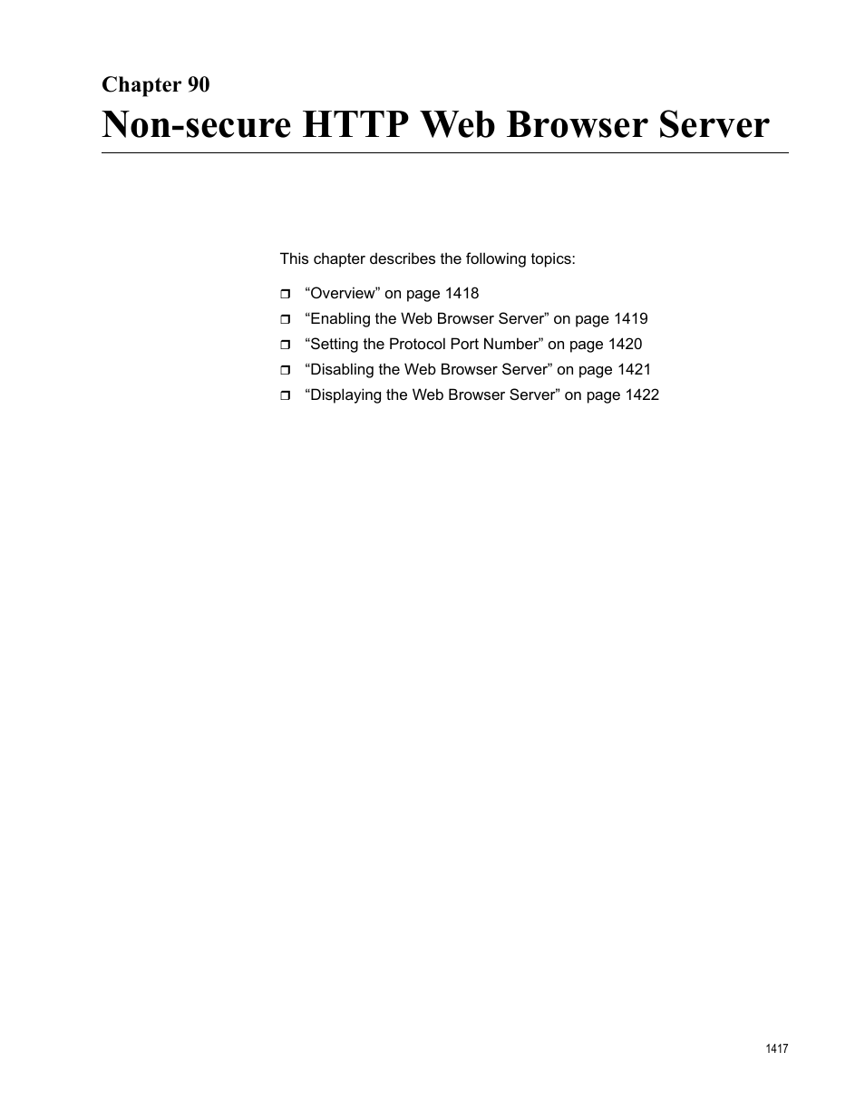 Chapter 90, Non-secure http web browser server | Allied Telesis AT-FS970M Series User Manual | Page 1417 / 1938