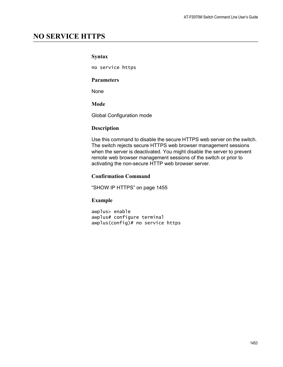 No service https 3 | Allied Telesis AT-FS970M Series User Manual | Page 1453 / 1938