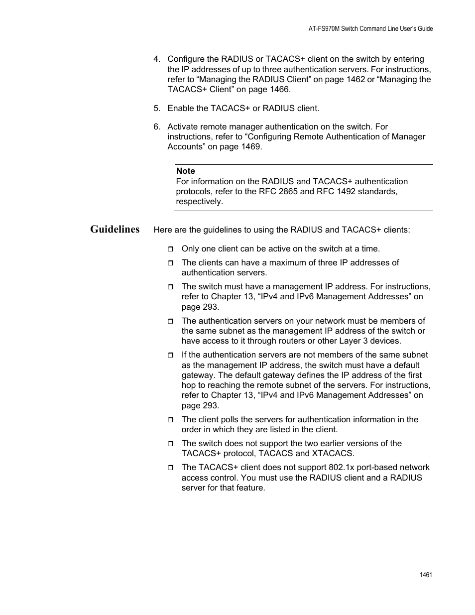 Guidelines 1, Guidelines | Allied Telesis AT-FS970M Series User Manual | Page 1461 / 1938