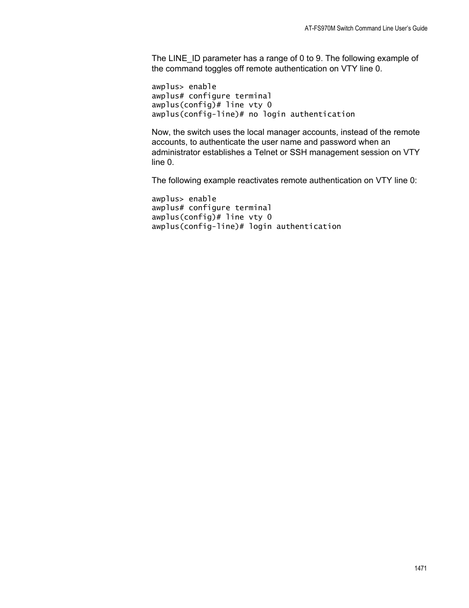 Allied Telesis AT-FS970M Series User Manual | Page 1471 / 1938