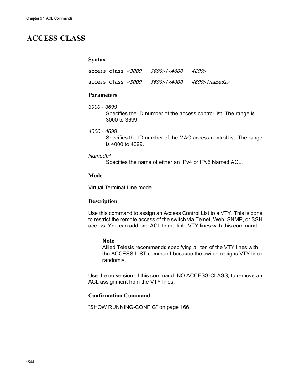 Access-class 4, Access-class | Allied Telesis AT-FS970M Series User Manual | Page 1544 / 1938