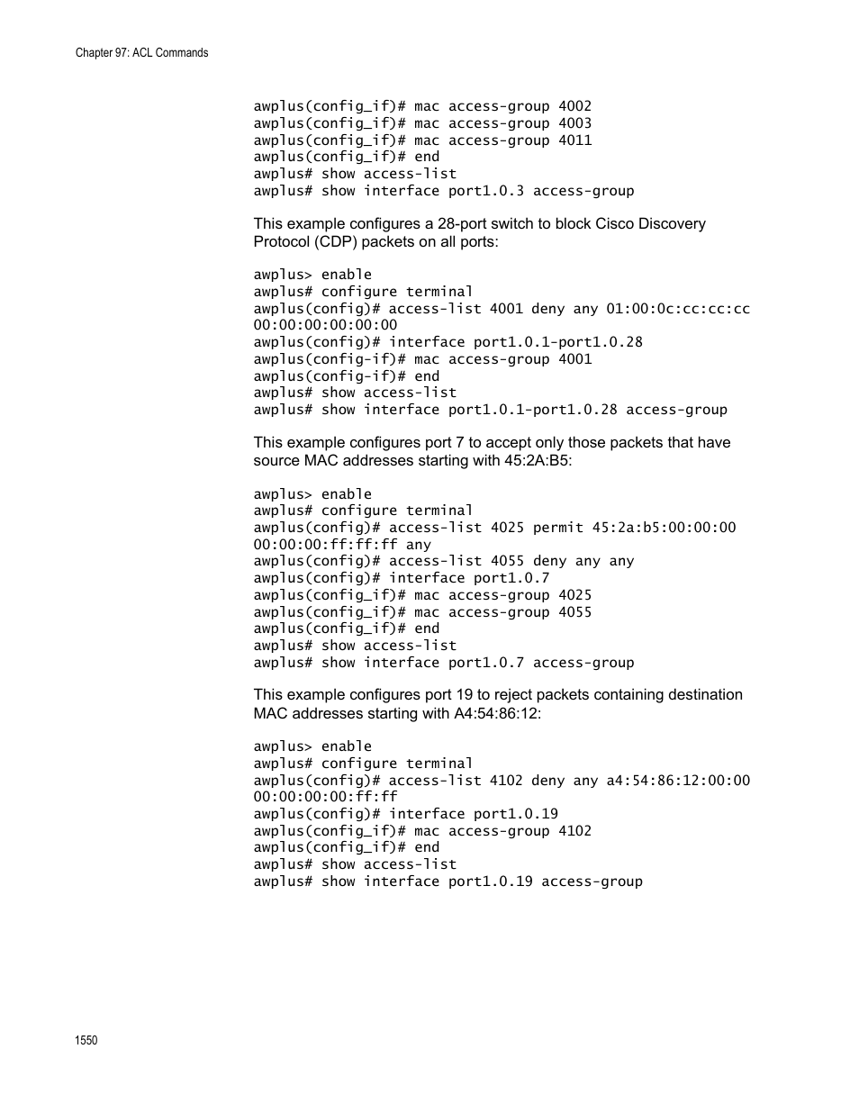 Allied Telesis AT-FS970M Series User Manual | Page 1550 / 1938