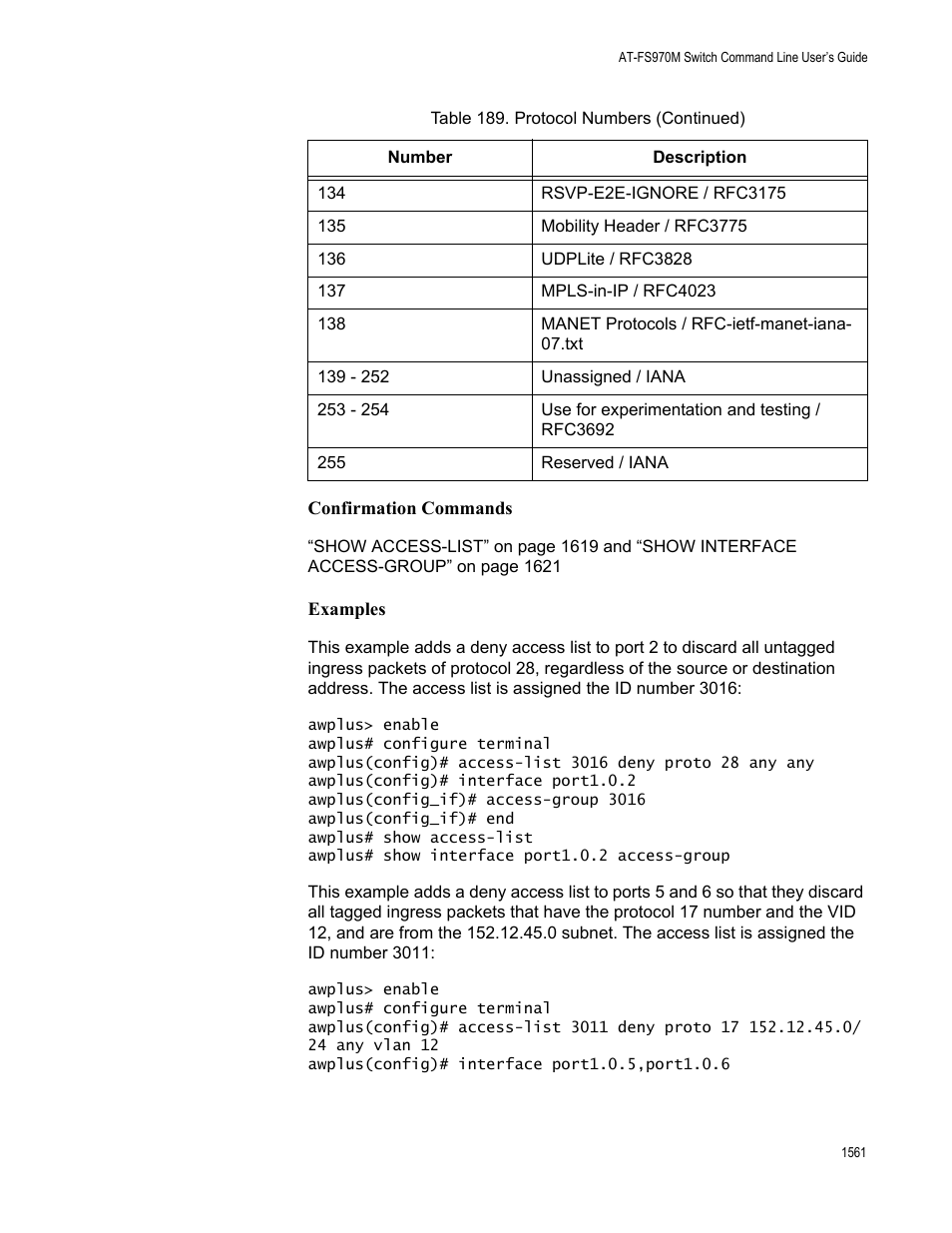 Allied Telesis AT-FS970M Series User Manual | Page 1561 / 1938