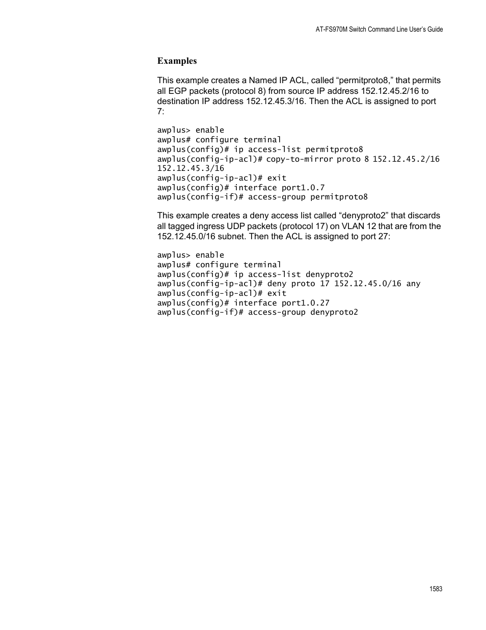 Allied Telesis AT-FS970M Series User Manual | Page 1583 / 1938