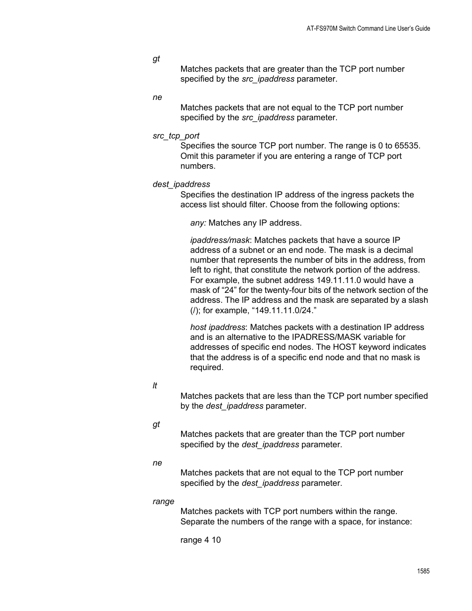 Allied Telesis AT-FS970M Series User Manual | Page 1585 / 1938