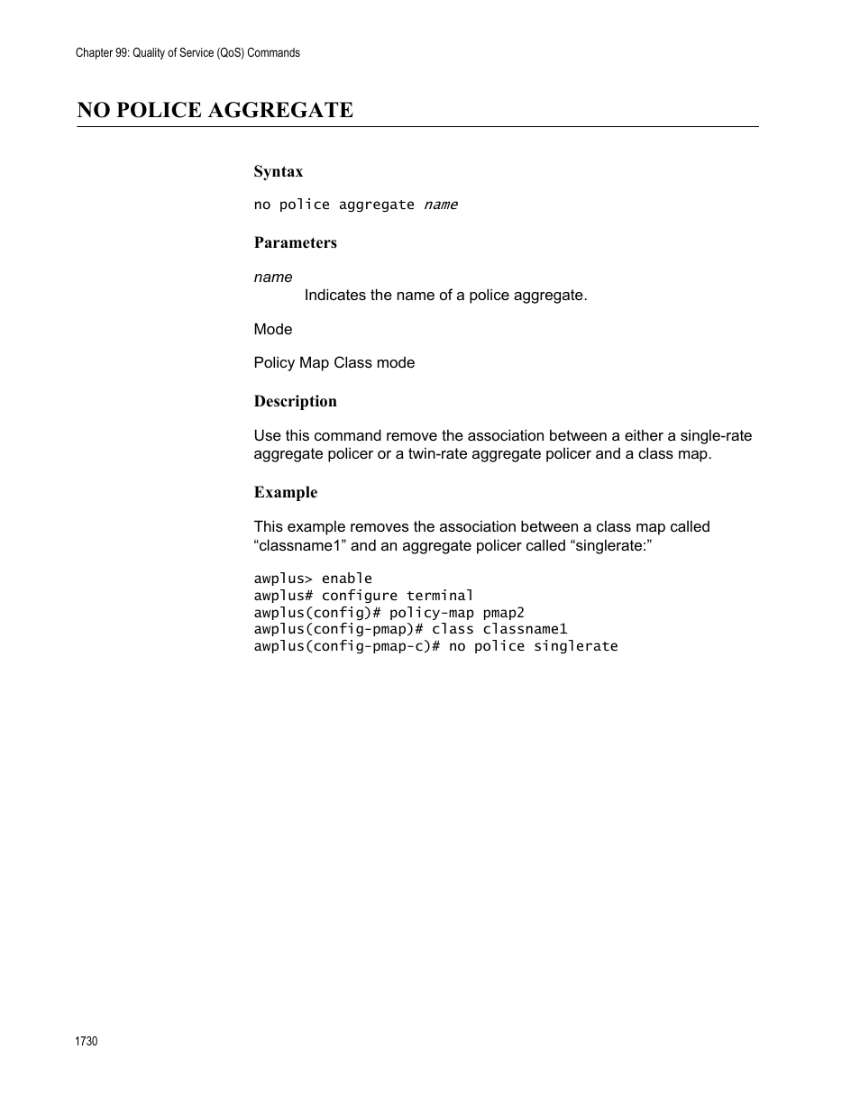 No police aggregate 0, No police aggregate | Allied Telesis AT-FS970M Series User Manual | Page 1730 / 1938