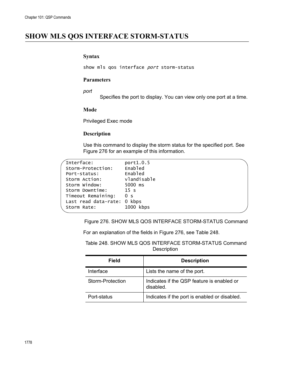 Show mls qos interface storm-status 8, Show mls qos interface storm-status | Allied Telesis AT-FS970M Series User Manual | Page 1778 / 1938