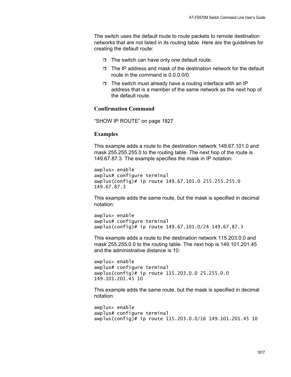 Allied Telesis AT-FS970M Series User Manual | Page 1817 / 1938