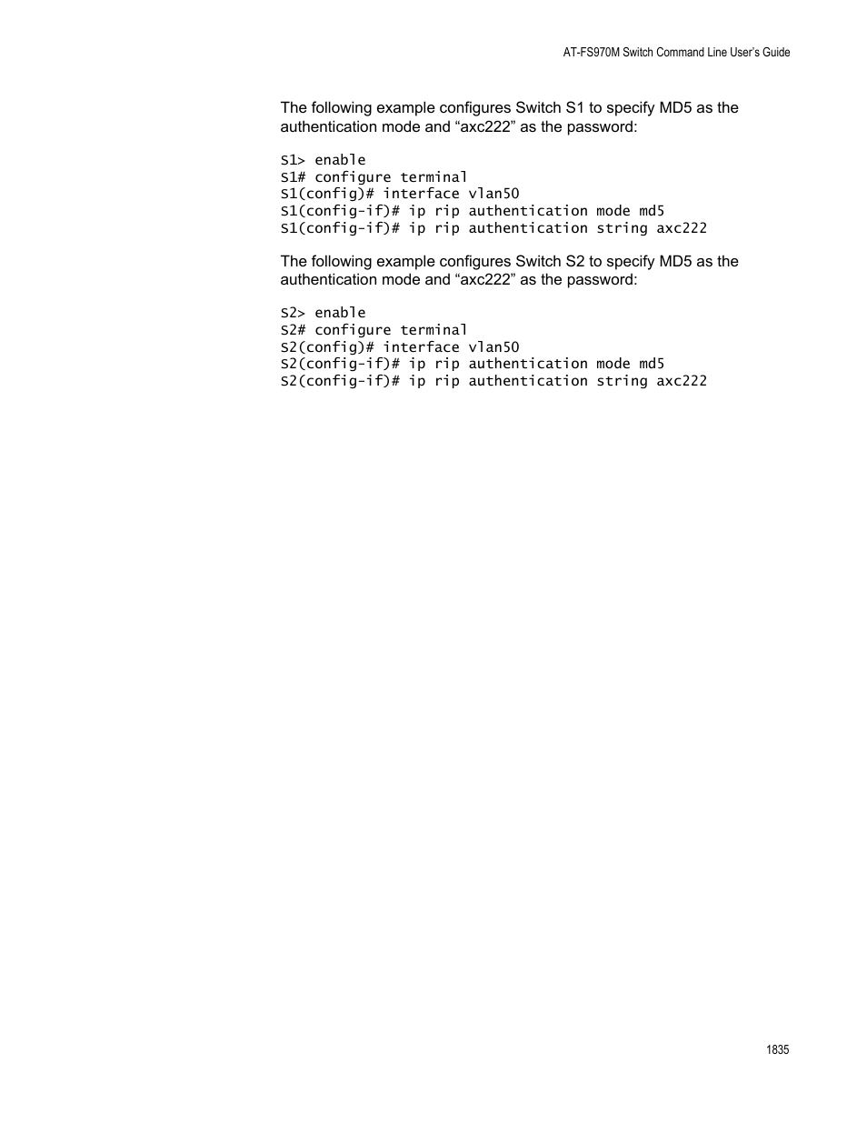 Allied Telesis AT-FS970M Series User Manual | Page 1835 / 1938
