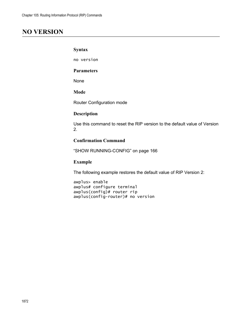 No version 2, No version | Allied Telesis AT-FS970M Series User Manual | Page 1872 / 1938