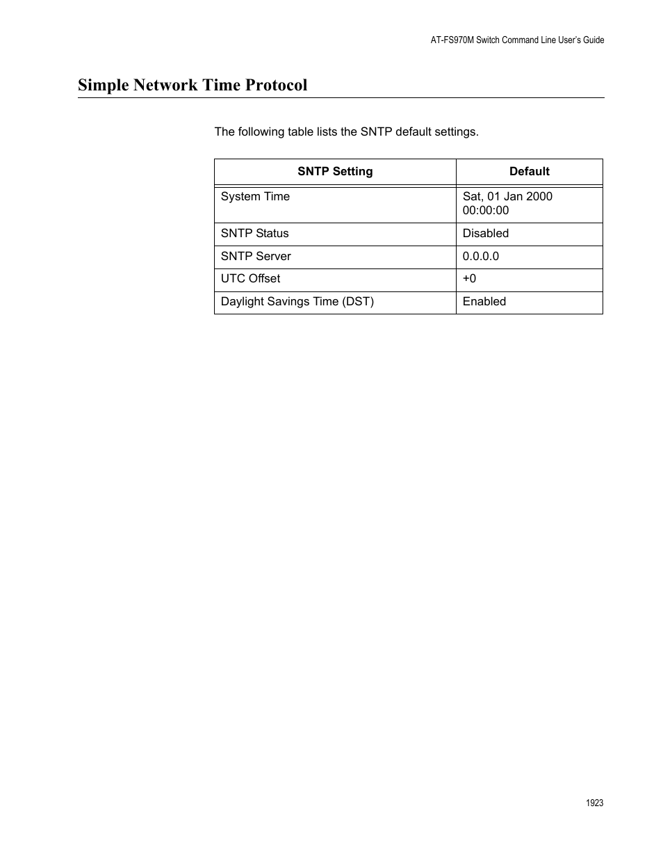 Simple network time protocol 3, Simple network time protocol | Allied Telesis AT-FS970M Series User Manual | Page 1923 / 1938