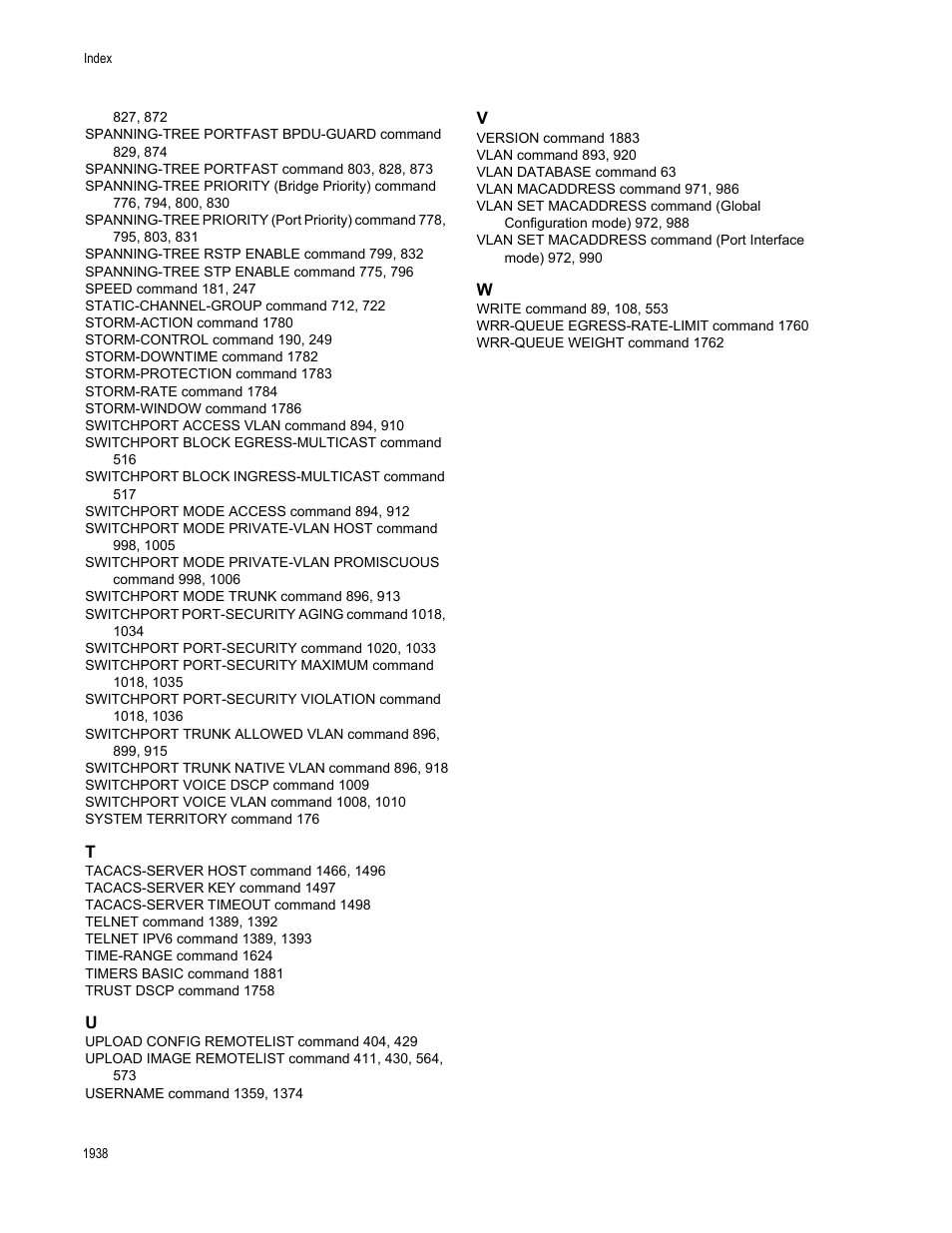 Allied Telesis AT-FS970M Series User Manual | Page 1938 / 1938