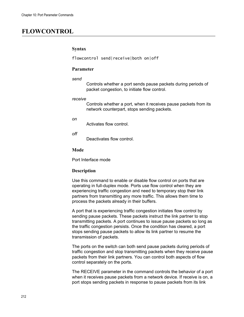 Flowcontrol | Allied Telesis AT-FS970M Series User Manual | Page 212 / 1938