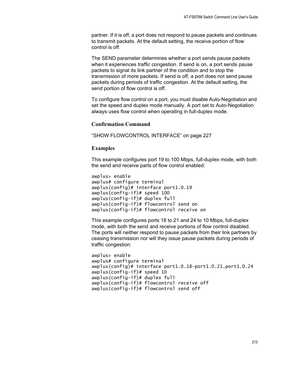 Allied Telesis AT-FS970M Series User Manual | Page 213 / 1938