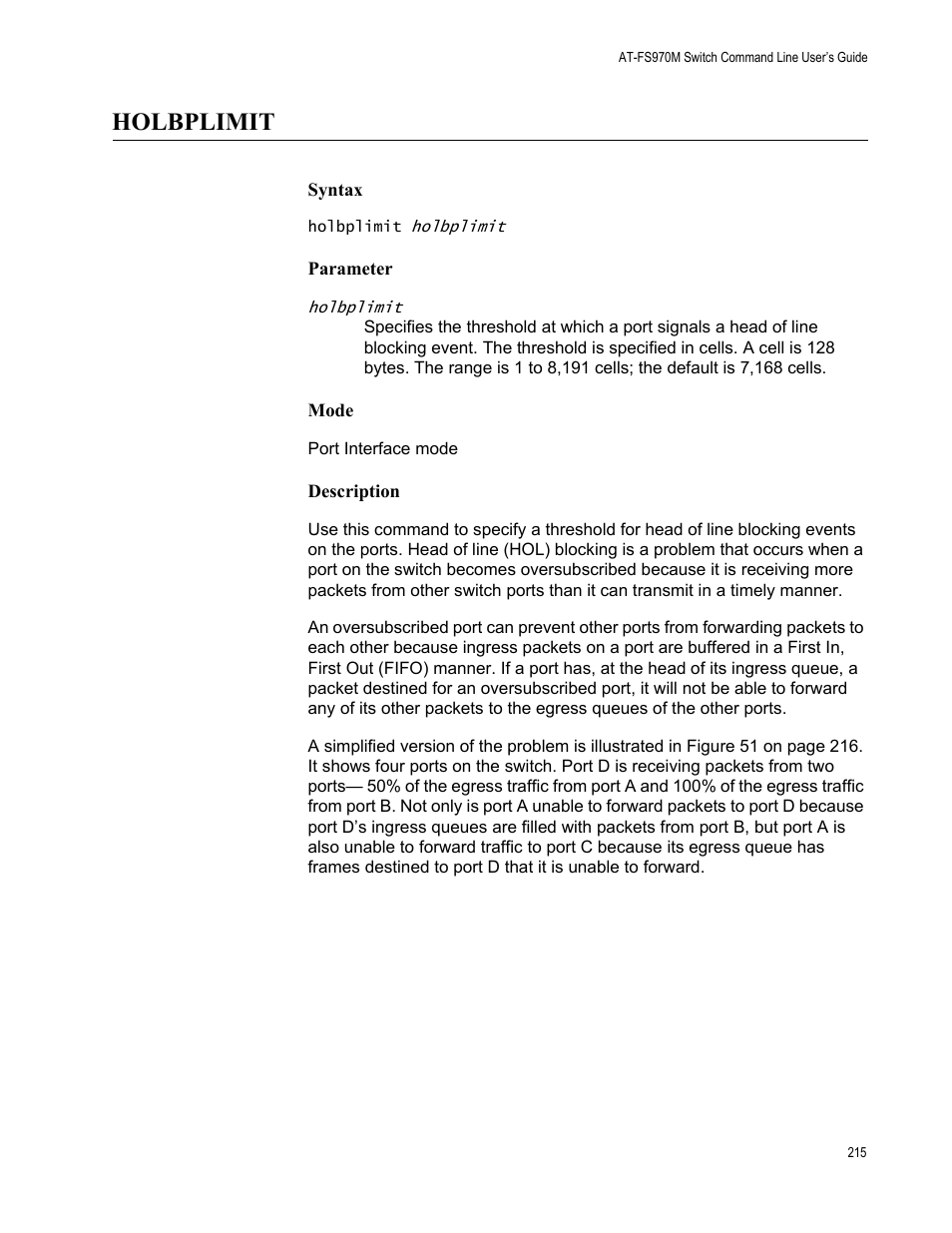Holbplimit | Allied Telesis AT-FS970M Series User Manual | Page 215 / 1938