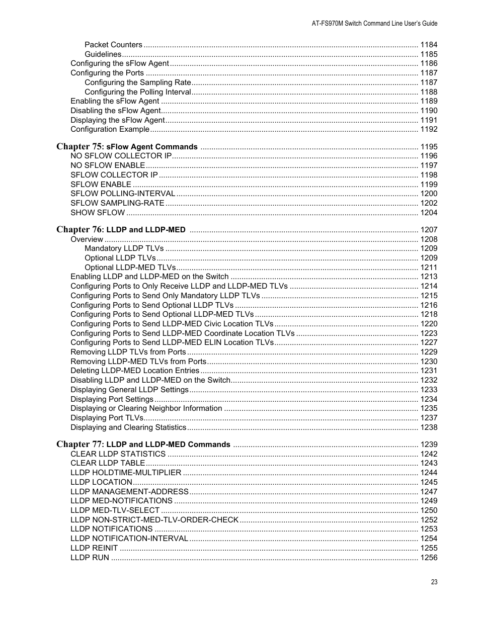 Allied Telesis AT-FS970M Series User Manual | Page 23 / 1938