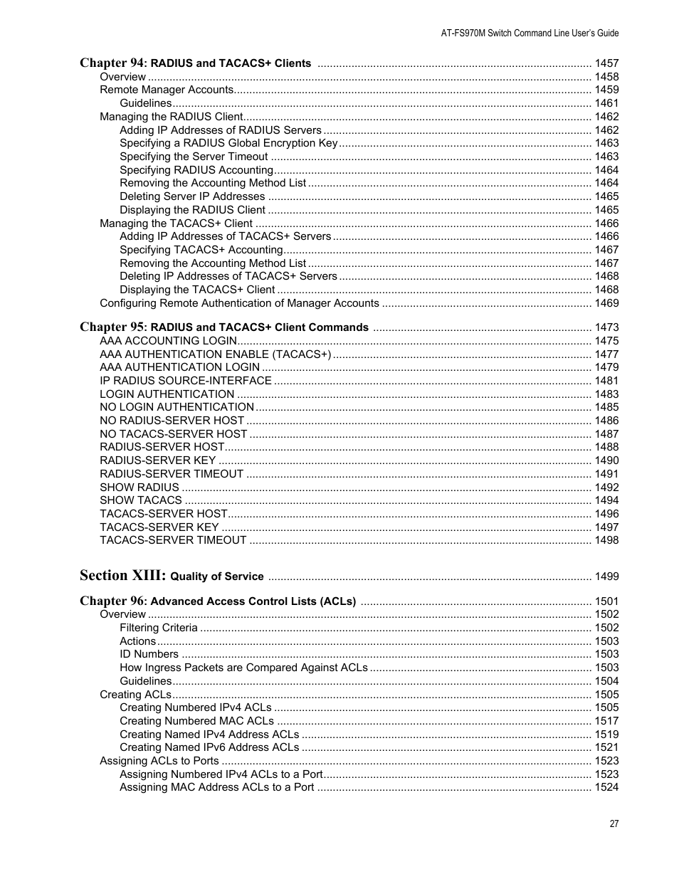 Allied Telesis AT-FS970M Series User Manual | Page 27 / 1938