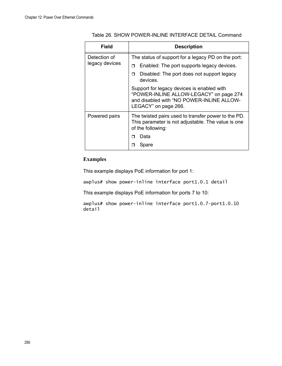 Allied Telesis AT-FS970M Series User Manual | Page 290 / 1938