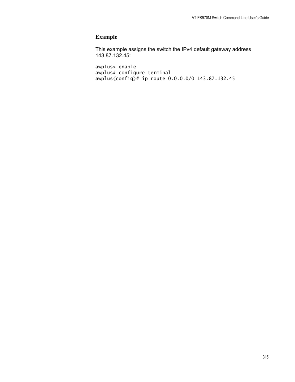 Allied Telesis AT-FS970M Series User Manual | Page 315 / 1938