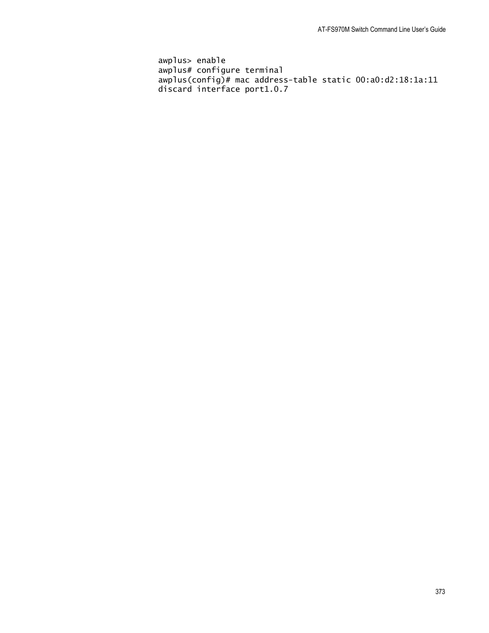 Allied Telesis AT-FS970M Series User Manual | Page 373 / 1938