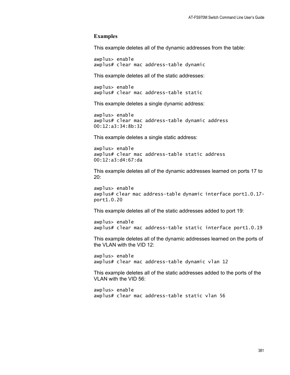 Allied Telesis AT-FS970M Series User Manual | Page 381 / 1938