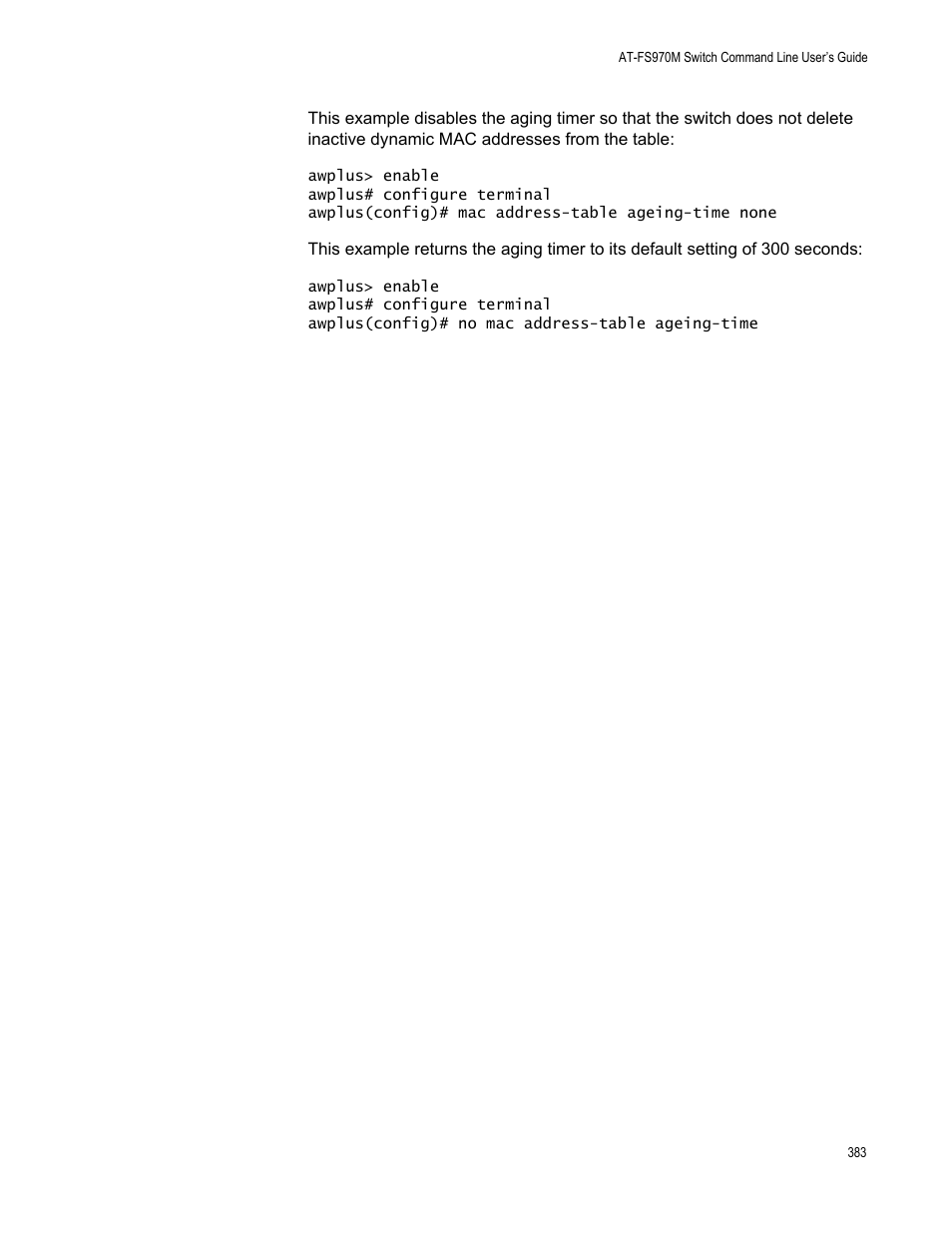 Allied Telesis AT-FS970M Series User Manual | Page 383 / 1938