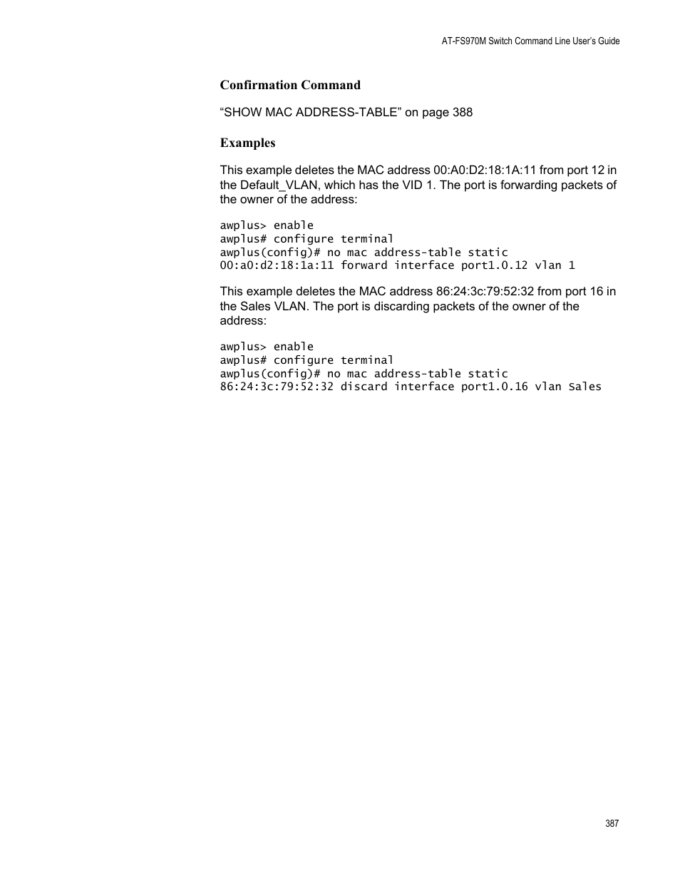 Allied Telesis AT-FS970M Series User Manual | Page 387 / 1938