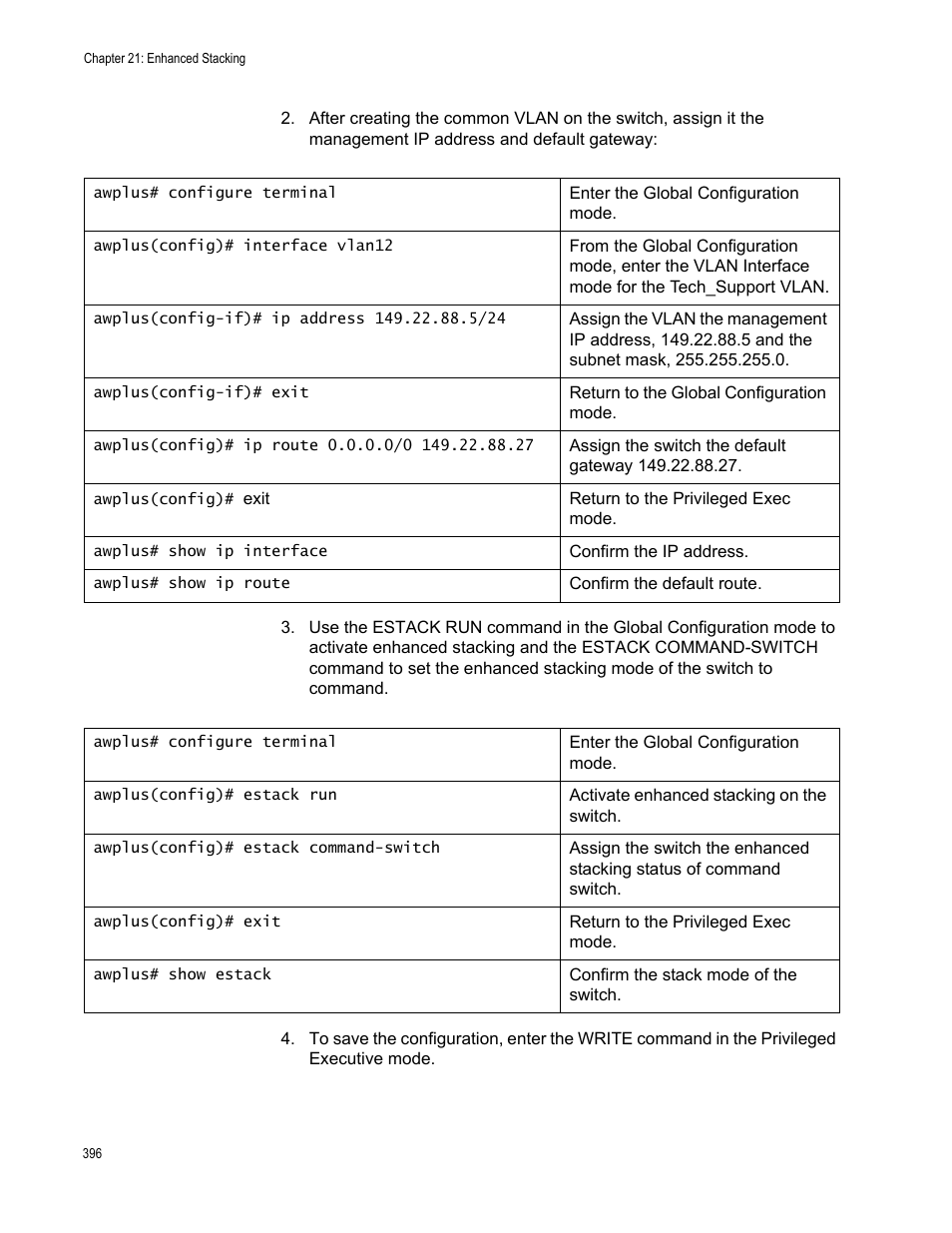 Allied Telesis AT-FS970M Series User Manual | Page 396 / 1938