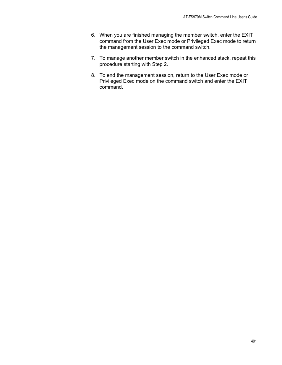 Allied Telesis AT-FS970M Series User Manual | Page 401 / 1938