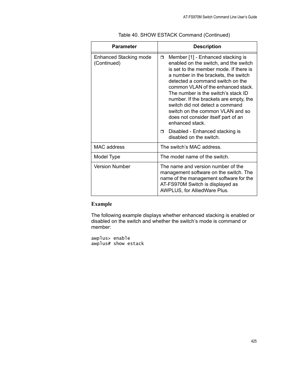 Allied Telesis AT-FS970M Series User Manual | Page 425 / 1938