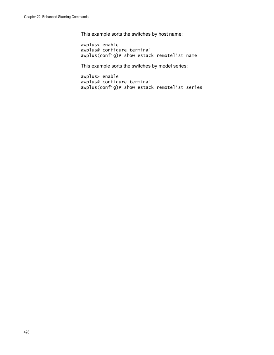 Allied Telesis AT-FS970M Series User Manual | Page 428 / 1938