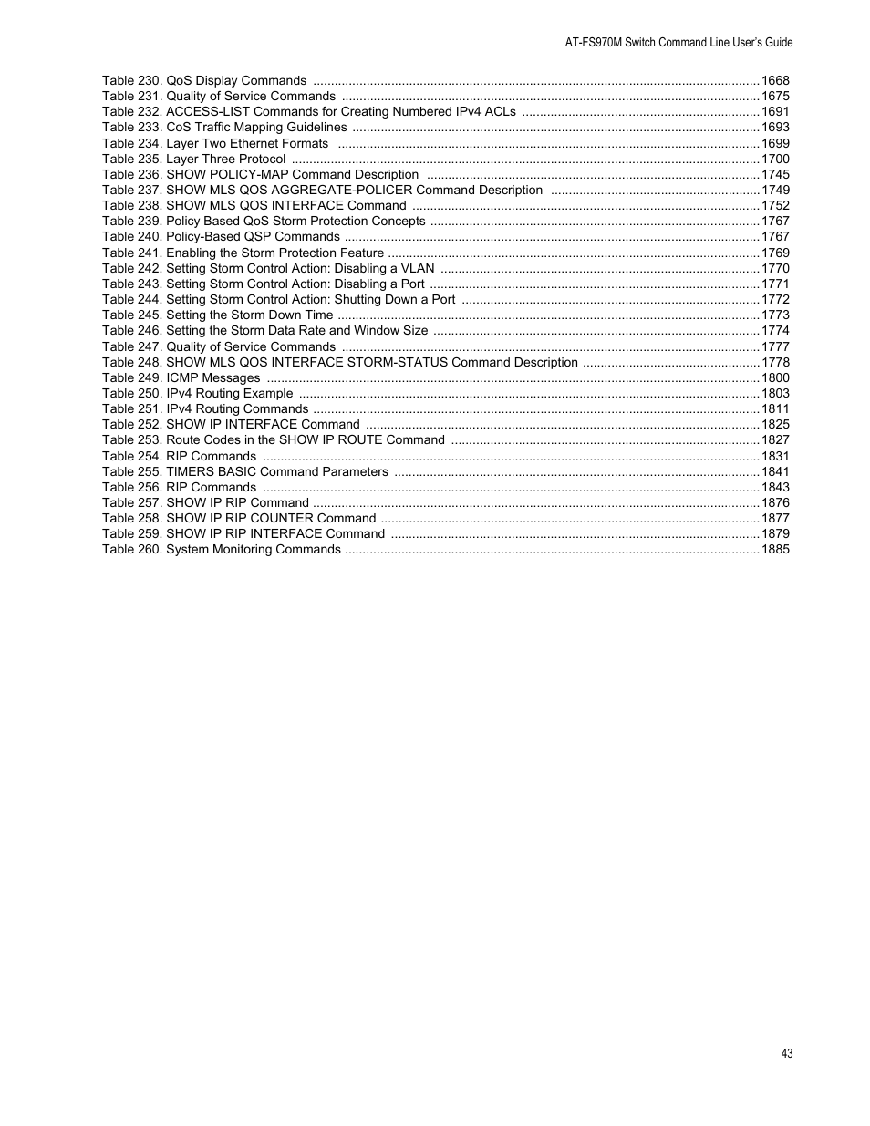 Allied Telesis AT-FS970M Series User Manual | Page 43 / 1938