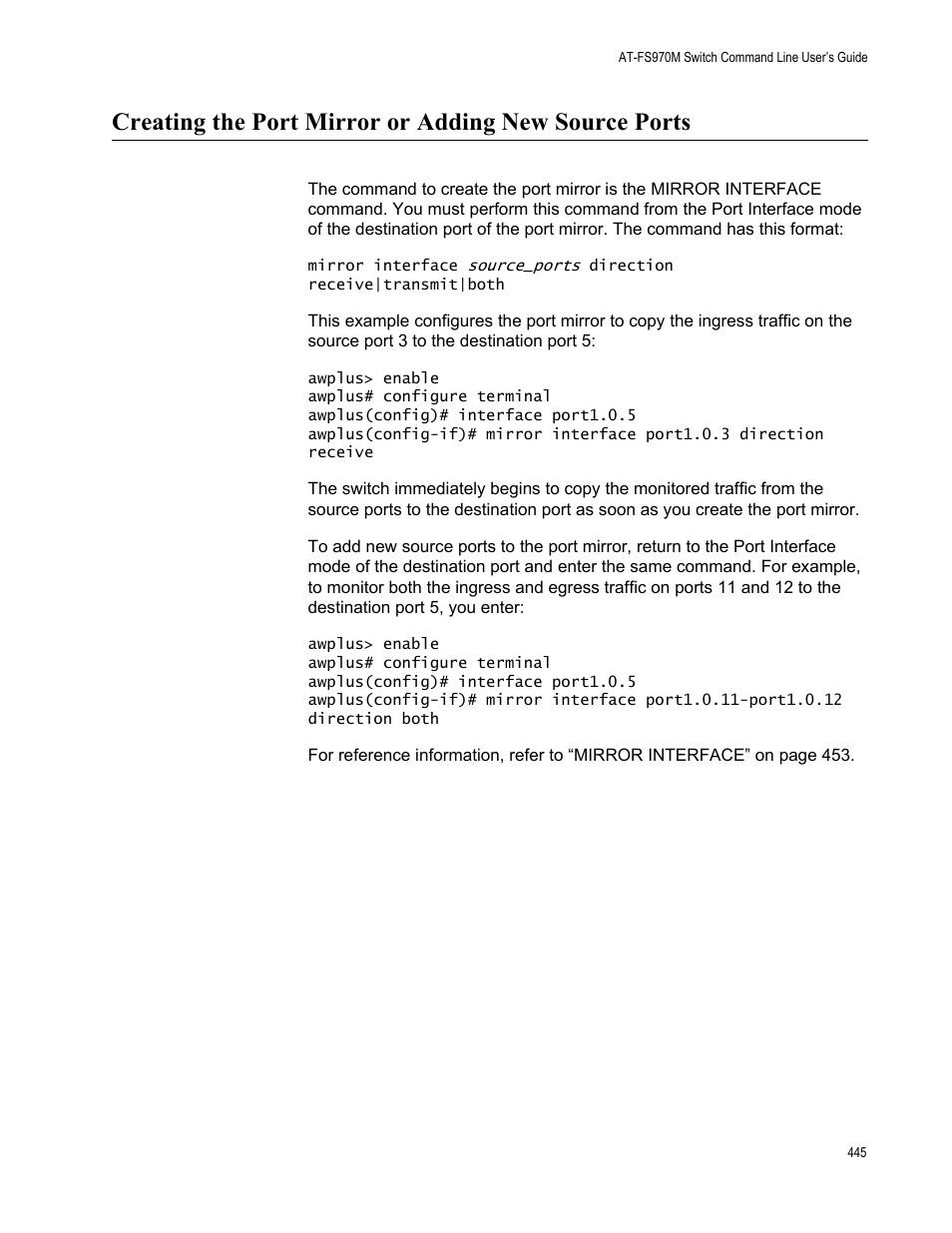 Allied Telesis AT-FS970M Series User Manual | Page 445 / 1938
