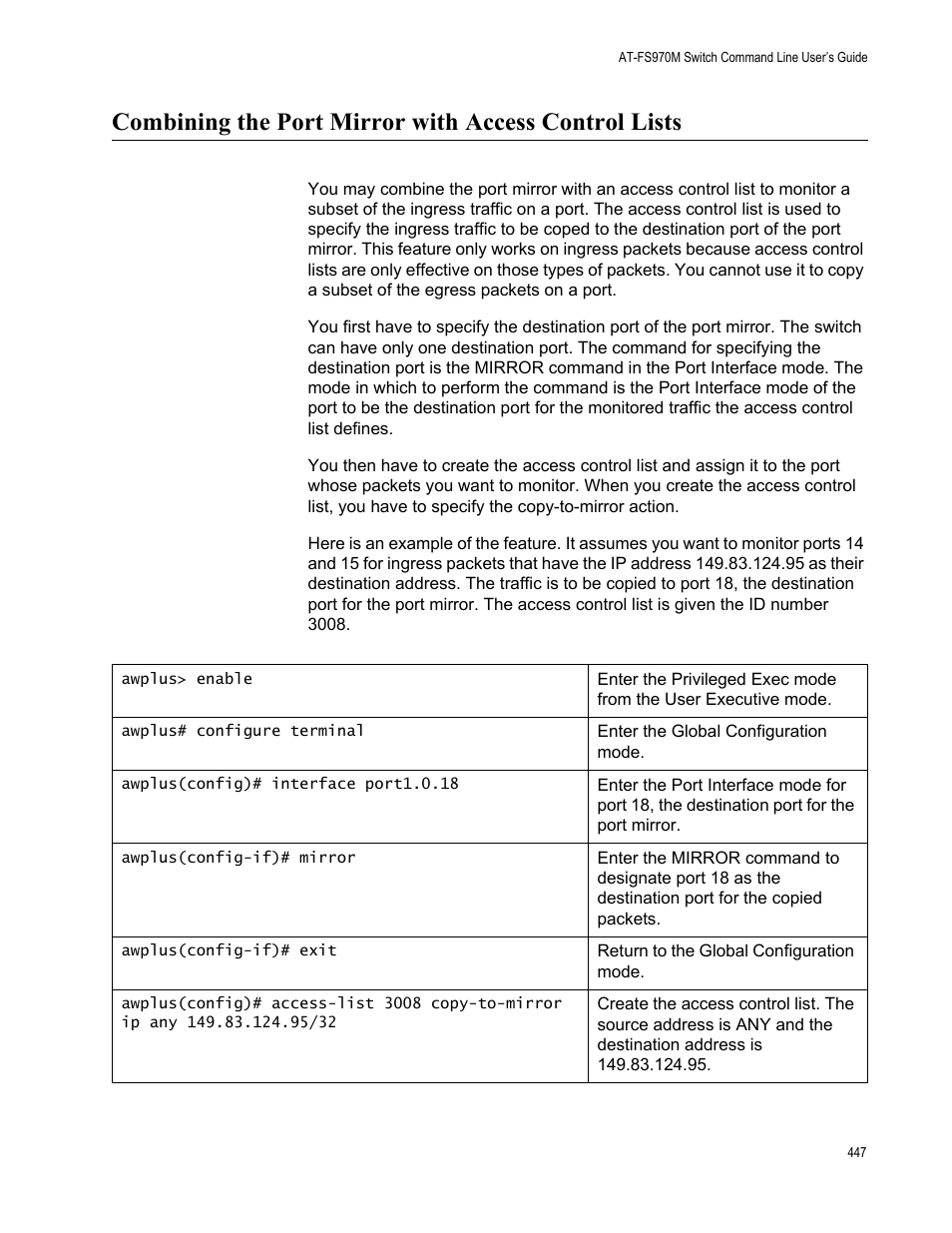 Allied Telesis AT-FS970M Series User Manual | Page 447 / 1938