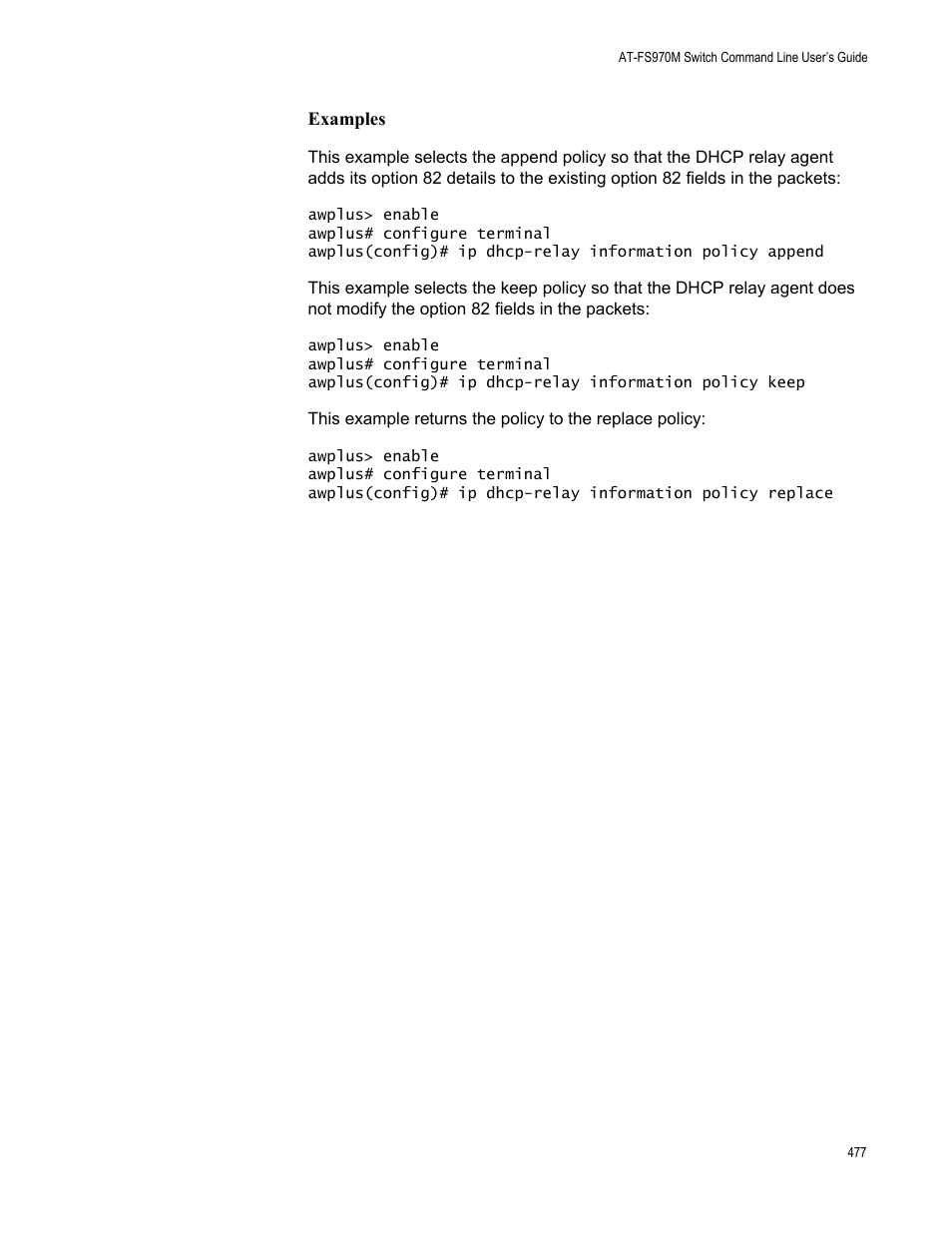 Allied Telesis AT-FS970M Series User Manual | Page 477 / 1938