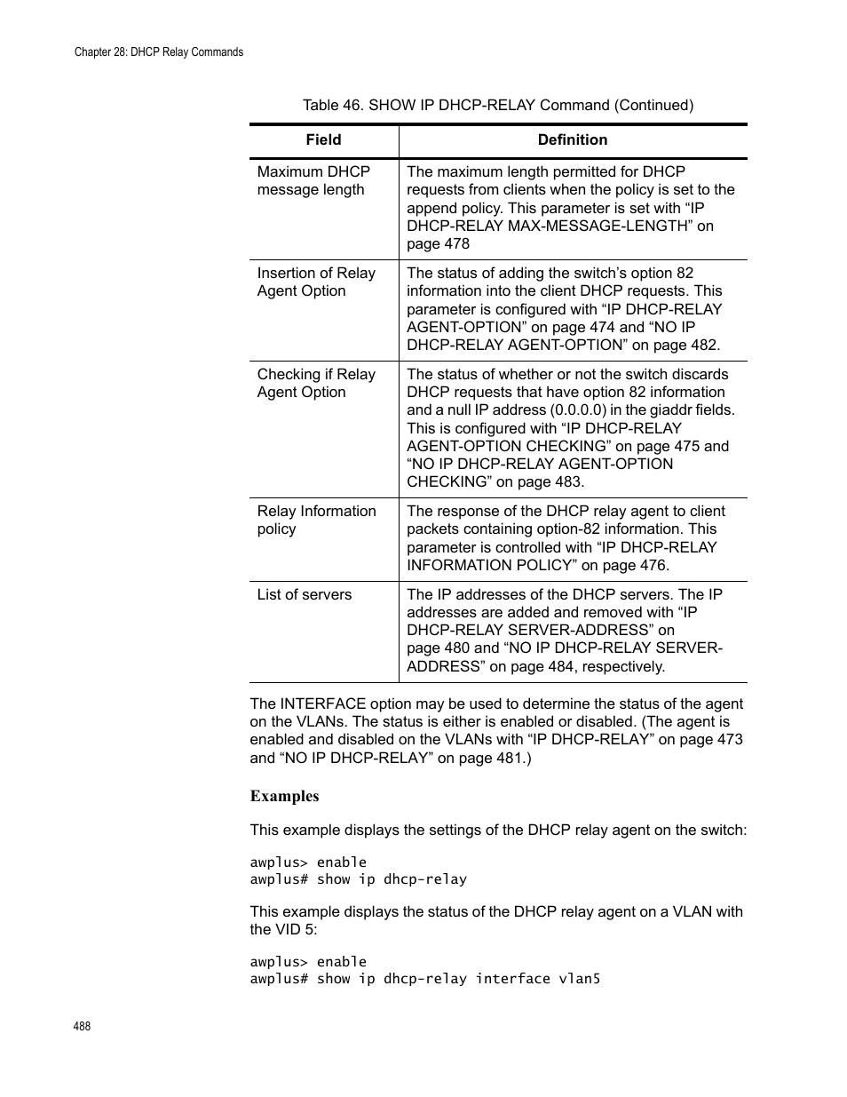 Allied Telesis AT-FS970M Series User Manual | Page 488 / 1938