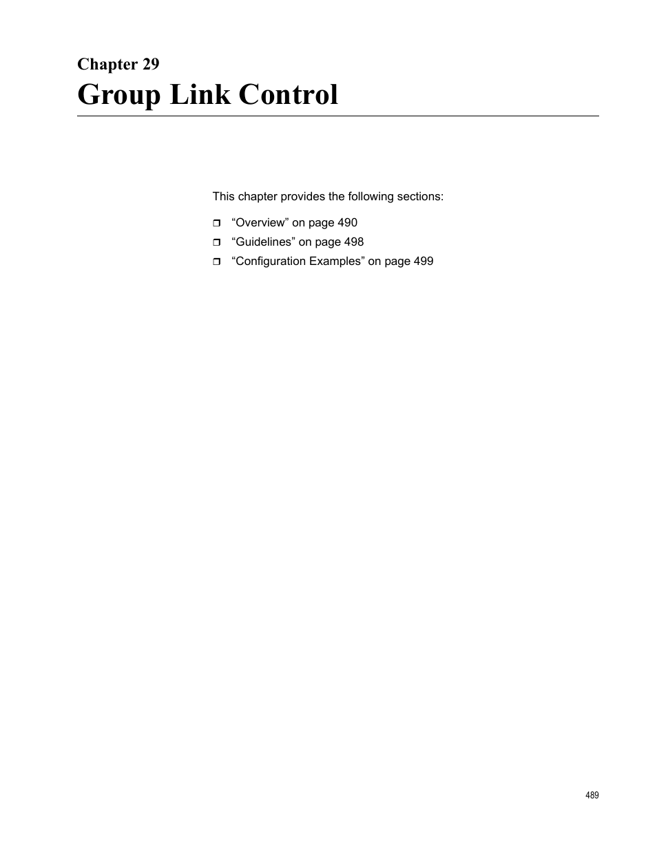 Chapter 29, Group link control | Allied Telesis AT-FS970M Series User Manual | Page 489 / 1938