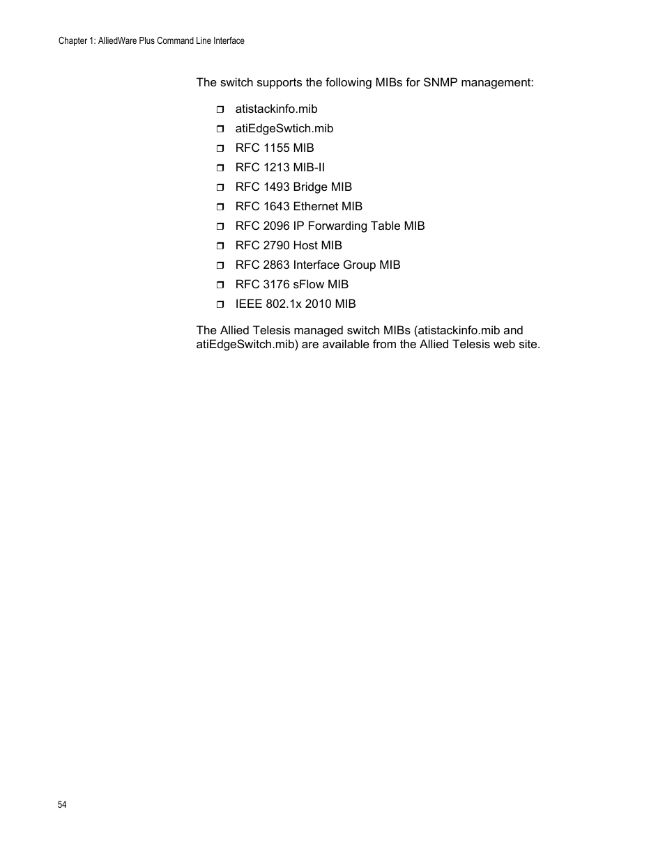 Allied Telesis AT-FS970M Series User Manual | Page 54 / 1938