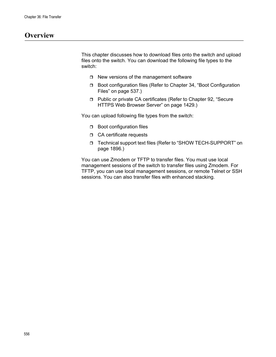 Overview | Allied Telesis AT-FS970M Series User Manual | Page 556 / 1938