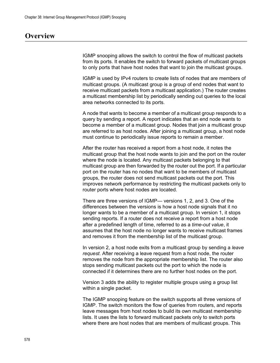 Overview | Allied Telesis AT-FS970M Series User Manual | Page 578 / 1938