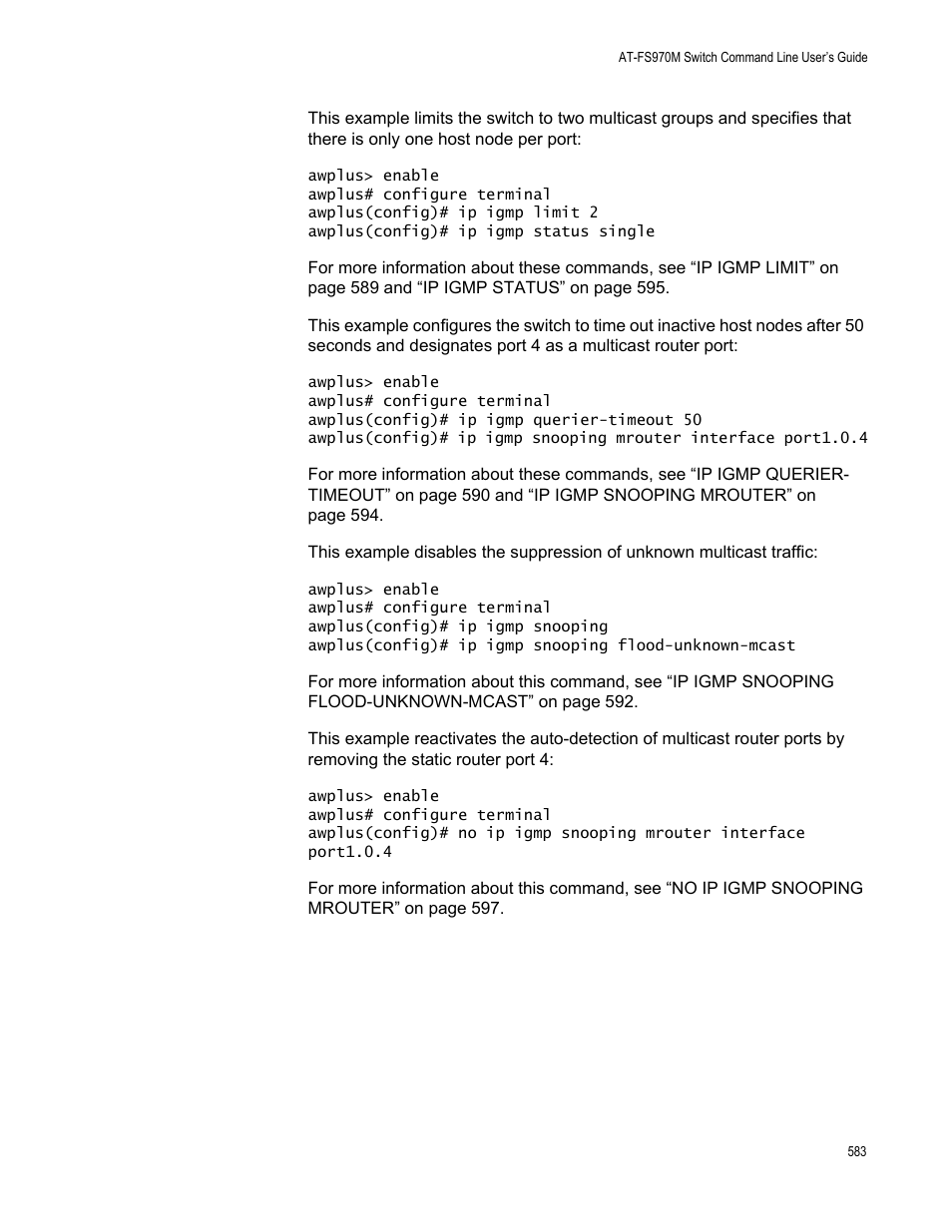 Allied Telesis AT-FS970M Series User Manual | Page 583 / 1938